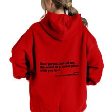 Enough back red black